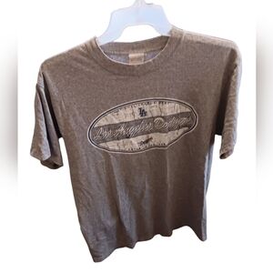 Los Angeles Dodgers Mens Gray T-SHIRT SIZE Large